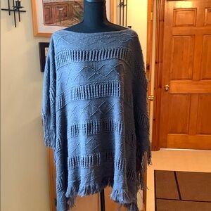 Jon & Anna Contemporary Fringed Poncho